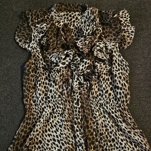 Leopard print blouse
